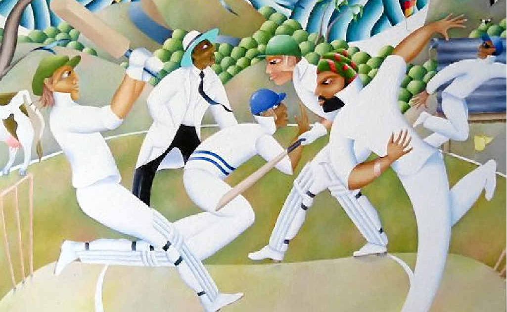 PASSES TEST: The painting by John Campbell that is a finalist in the Cricket Awards. PASSES TEST: The painting by John Campbell that is a finalist in the Cricket Awards.